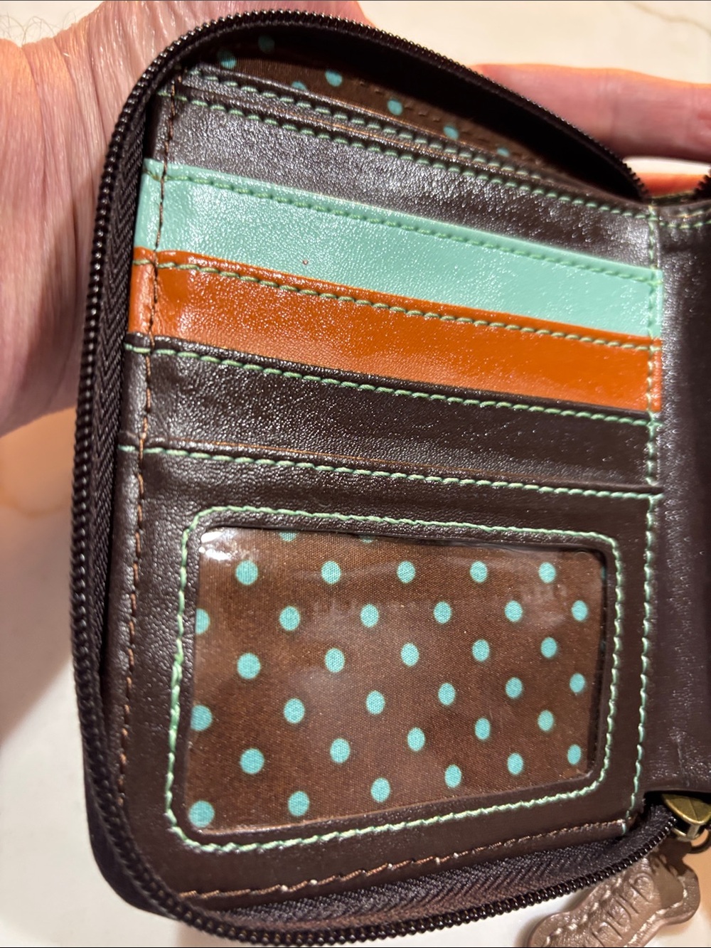 Chala Pal Golden Retriever Zip-Around Wallet - Picture 4 of 8